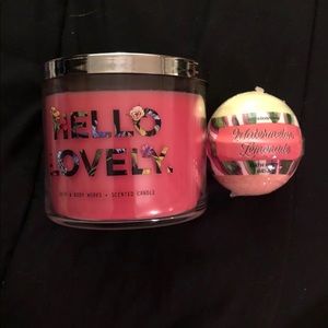 B&BW Watermelon Lemonade Candle & Bath bomb
